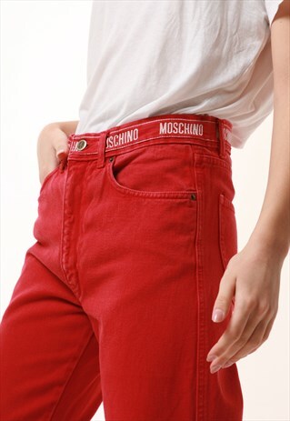 90S VINTAGE MOSCHINO DENIM JEANS 1177