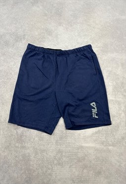 Fila Shorts Blue Sweat Shorts with Logo