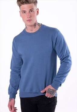 54 Floral Premium Jumper Sweater Pullover - Petrol Blue