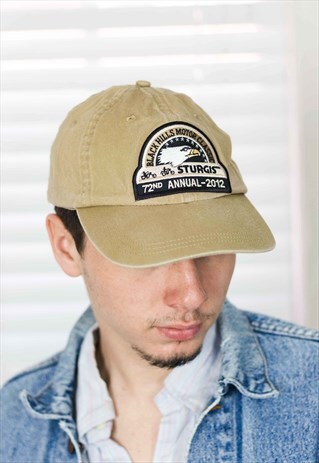 VINTAGE STURGIS BIKER CAP LOGO 90S ONE SIZE 2.7