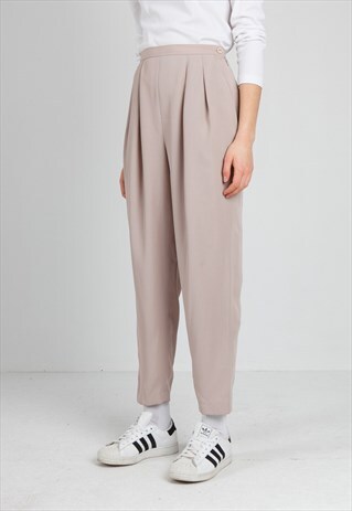 VINTAGE BEIGE PRECIS TROUSERS BOTTOMS