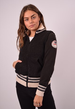VINTAGE NAPAPIJRI FLEECE JACKET BLACK