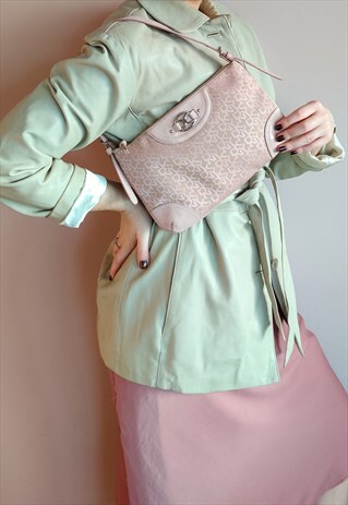 VINTAGE PINK DKNY MONOGRAM BAG