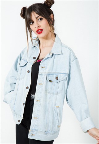 VINTAGE 80S ORIGINAL LEE BASIC DENIM JACKET / 7498