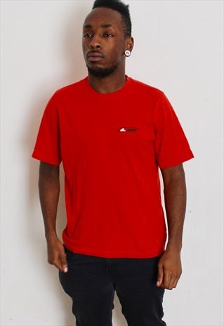 VINTAGE RED ADIDAS T-SHIRT MEDIUM