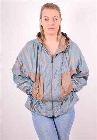 WOMENS VINTAGE TRACKSUIT TOP JACKET XL MULTI 90S