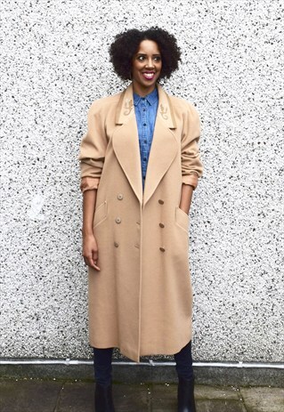 VINTAGE CAMEL CASHMERE COAT
