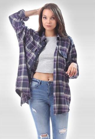 VINTAGE PLAID FLANNEL JACKET2974