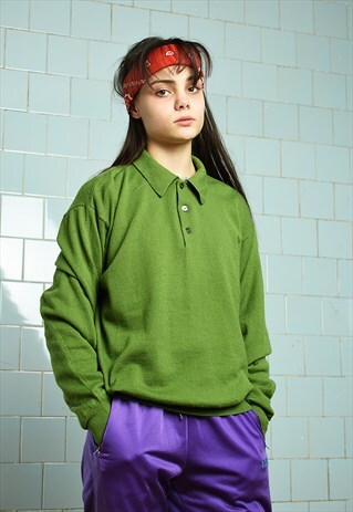 VINTAGE 90S BOHO MOD SOFT KNIT OVERSIZED JUMPER PULLOVER