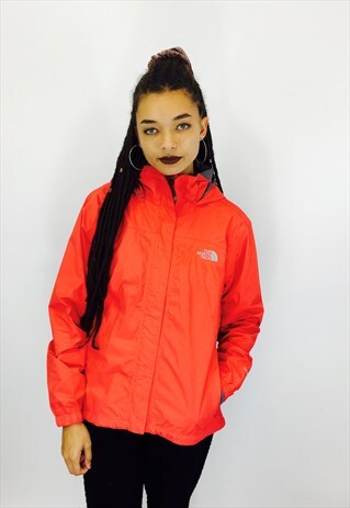 RED NORTH FACE HYVENT WATERPROOF COAT