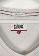 VINTAGE TOMMY HILFIGER T-SHIRT SIMPLE IN WHITE S