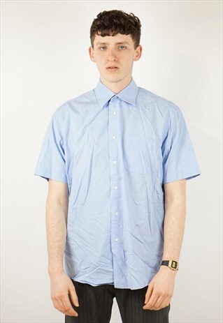 VINTAGE HUGO BOSS PALE BLUE SHIRT