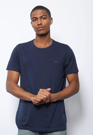 VINTAGE TOMMY HILFIGER LOGO T-SHIRT BLUE