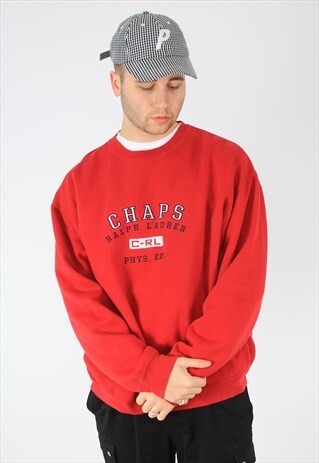 RALPH LAUREN CHAPS SPELLOUT SWEATSHIRT