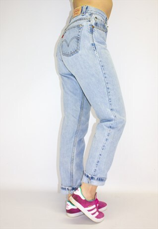 VINTAGE HIGH WAIST STONEWASH MOM JEANS
