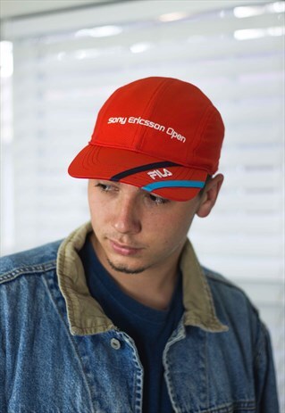 VINTAGE FILA BASEBALL CAP HAT LOGO 90S X 2.8