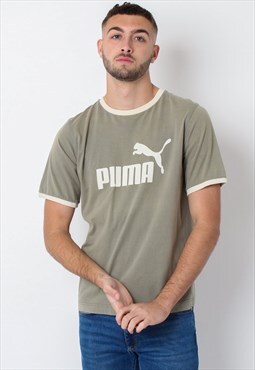 Puma Round Neck Spellout T-Shirt