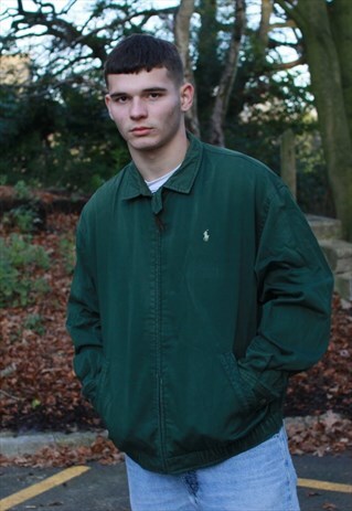 RARE VINTAGE GREEN RALPH LAUREN HARRINGTON JACKET