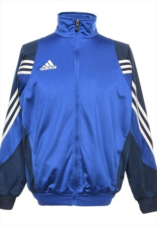 BLUE ADIDAS TRACK TOP - M