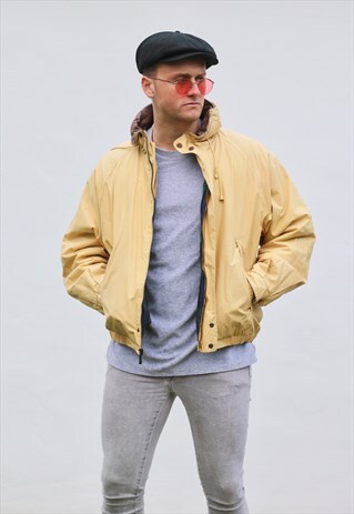 NAUTICA USA LEATHER COLLAR SAILING JACKET