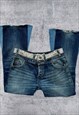 Vintage Y2K 00's Washed Blue Desigual Patchwork Flares