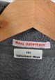 VINTAGE FLEECE RETRO PATTERN GREY/BLACK LADIES MEDIUM
