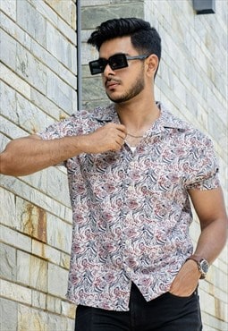 Cubana - Spiral Print - Cuban Shirt For Men