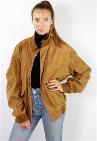 VINTAGE SUEDE JACKET BROWN