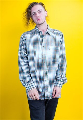 VINTAGE CHECK FLANNEL SHIRT