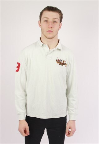 VINTAGE POLO RALPH LAUREN LONG SLEEVE POLO-SHIRT