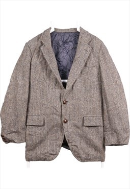 Vintage 90's Harris Tweed Blazer Tweed Wool Jacket Button