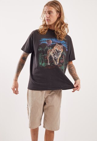 VINTAGE WOLF GRAPHIC T-SHIRT