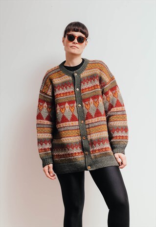 COOL GRANDPA HANDMADE WOOL SWEATER