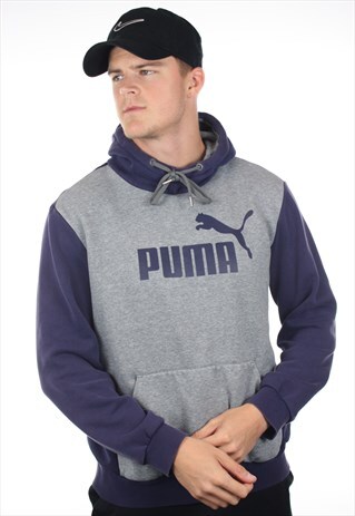 VINTAGE PUMA SPELL OUT HOODIE SWEATSHIRT