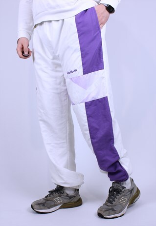 REEBOK VINTAGE PANTS MEN SPORT RARE JOGGERS