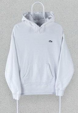 Lacoste Live White Hoodie Pullover Mens Small