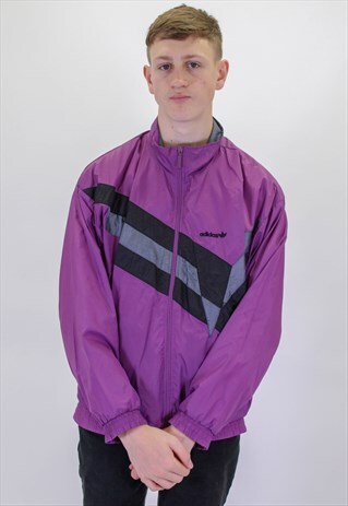 VINTAGE ADIDAS SHELL JACKET IN PURPLE XL