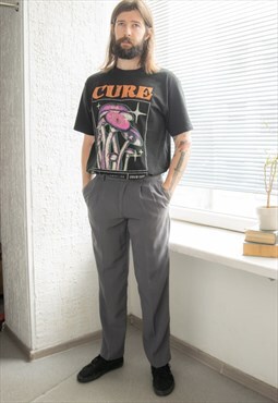 Vintage 80's Grey Suit Trousers