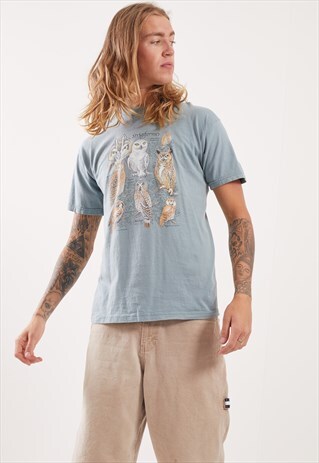 VINTAGE OWL GRAPHIC T-SHIRT