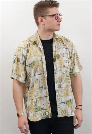 VINTAGE ABSTRACT PATTERN SHIRT