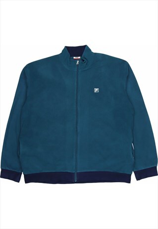Fila 90's Retro Track Jacket Fleece XLarge Blue