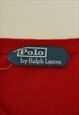 VINTAGE POLO RALPH LAUREN RED JUMPER WOMENS