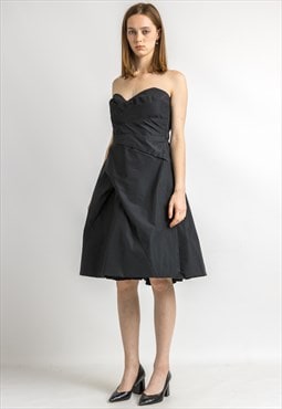 Used Karen Millen Black Bra Corset Dress 5918