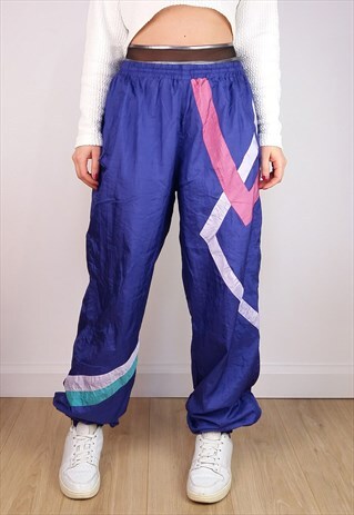 VINTAGE 90'S UNISEX SHELL TRACK BOTTOMS / JOGGERS