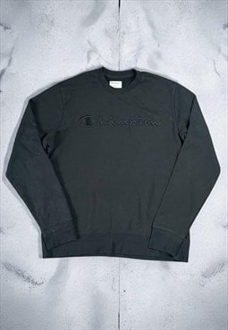 Men's Y2K Black Champion Sweatshirt