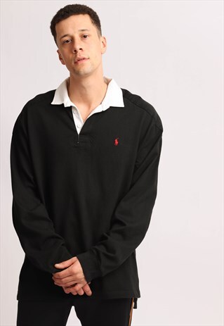 VINTAGE POLO RALPH LAUREN LONG SLEEVE POLO SHIRT