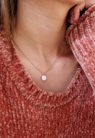 PERSONALIZED STERLING SILVER NECKLACE ( A-Z )