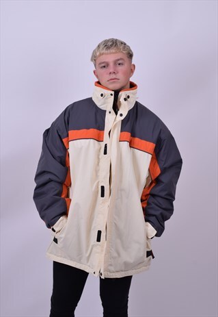 VINTAGE 90'S SKI WINDPROOF JACKET COAT SIZE X LARGE