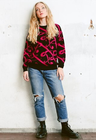 VINTAGE 80S UGLY CHRISTMAS JUMPER