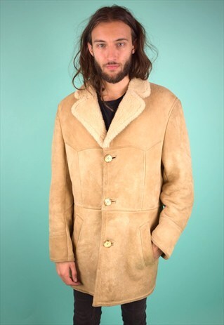 VINTAGE 90'S SHEARLING COAT